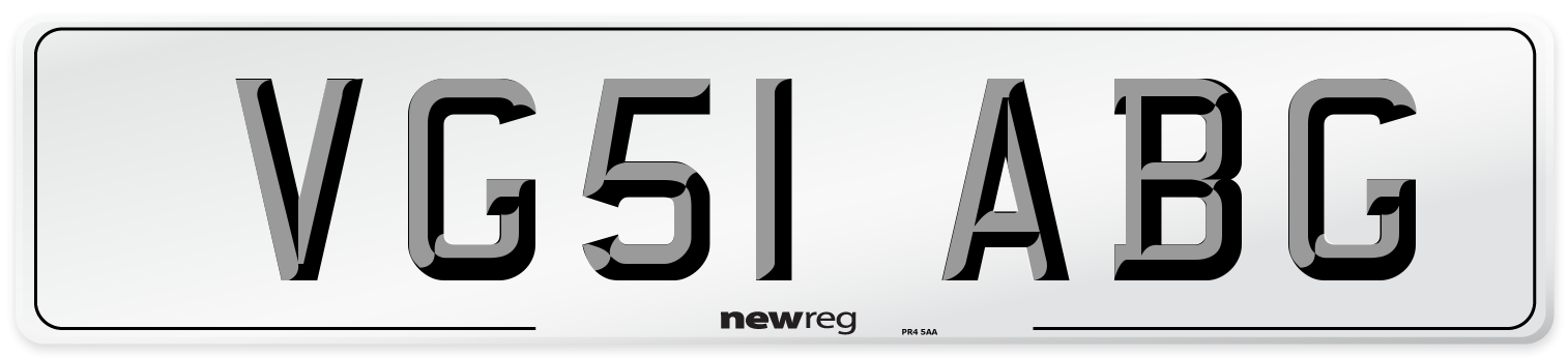 VG51 ABG Number Plate from New Reg